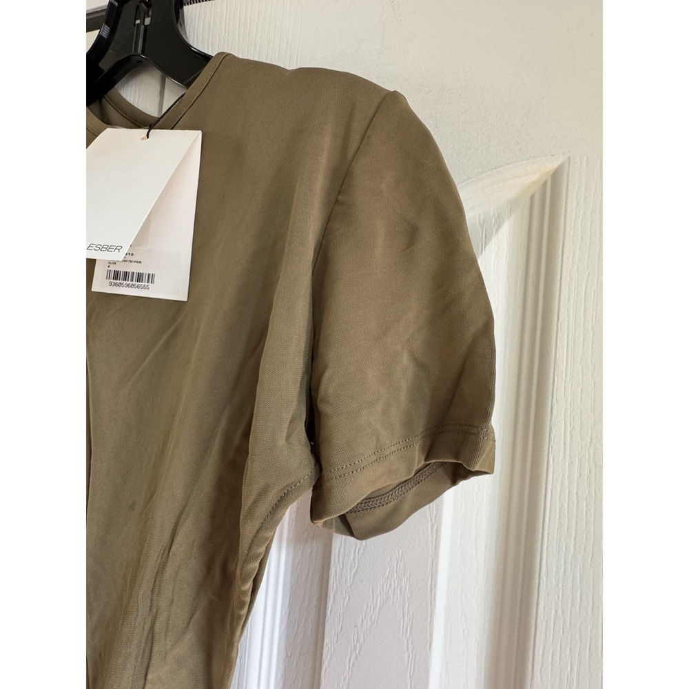 CHRISTOPHER ESBER twisted‎ jersey dress Green Size 40. NWT $990 - Picture 6 of 14